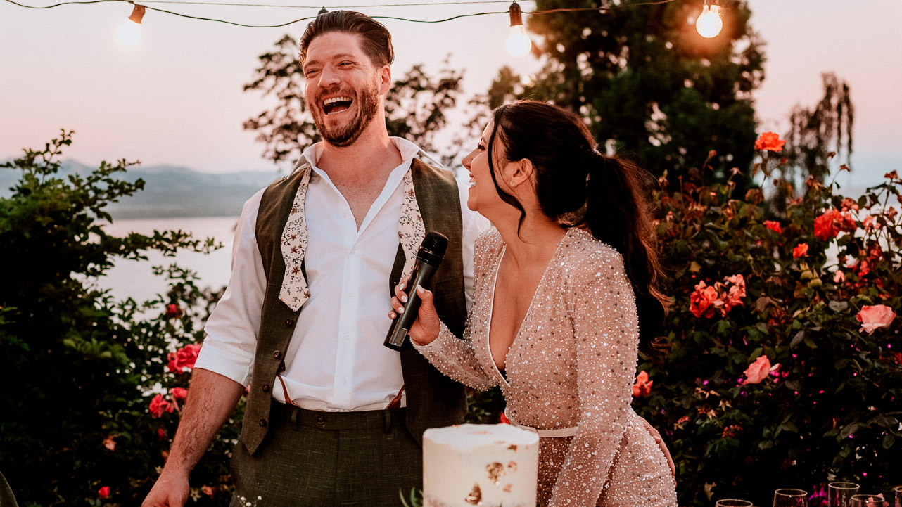 Natalia & Greg muy divertidos celebran boda Patagonia argentina Dupla Planners Destination Wedding